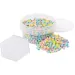 PlayBox: Perline MIDI pastello da stirare da 5 mm, 1000 pezzi con base esagonale