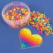 PlayBox: Perline da stirare MIDI da 5 mm in confezione da 1000 pezzi in colori neon