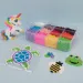 PlayBox: Perline termoadesive XL MAXI da 9mm in 12 colori, in scatola di stoccaggio, 12000 pezzi