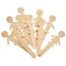 PlayBox: Set di 10 bastoncini di legno per ragazzi e ragazze da 14 cm