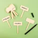 PlayBox: Set di 10 targhette in legno per piantagione