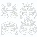 PlayBox: Set di 12 maschere di carta Principesse