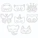 PlayBox: Set di 16 maschere di animali in carta