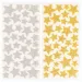 PlayBox: Set di adesivi a forma di stella dorata e argentata con glitter, 132 pezzi