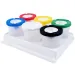 PlayBox: Set di bicchieri per lavaggio pennelli con contenitore, 6 pezzi