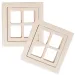 PlayBox: Set di finestre in legno 2 pezzi 8x8,5 cm