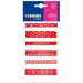 PlayBox: Set di nastri in raso rosso con diversi motivi, set da 6 pezzi, 1m