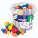 PlayBox: Set di perline colorate in legno infilabili in secchio 190gr