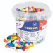 PlayBox: Set di perline colorate in plastica da 1200 pezzi infilabili in secchio