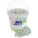 PlayBox: Set di perline da stirare MIDI pastello da 5 mm in secchio, confezione da 10.000 pezzi.