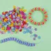 PlayBox: Set di perline in plastica a forma di fiocco di neve colorato, 6200 pezzi