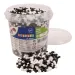 PlayBox: Set di perline stirabili MIDI da 5 mm nere e bianche in secchio, 5000 pezzi