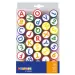PlayBox: Set di timbri con lettere e numeri, 35 pezzi
