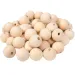 PlayBox: Sfere di perle in legno naturale, misura 30 mm, confezione da 50 pezzi