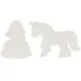 PlayBox: set di basi perline stirabili MIDI da 5 mm principessa e unicorno, 5 pezzi ciascuno