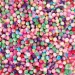 Playbox: Set di perline di vetro melange colorate infilabili – Ø 8 mm confezione da 250 pezzi