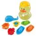 Playgo: Set da bagno per bambini in contenitore a forma di anatra, set da 8 pezzi
