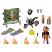 Playmobil: Starter Pack - Moto da stuntman con cerchio infuocato (71256)