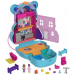 Polly Pocket: set di gioco con borsa a forma di orsacchiotto e accessori