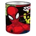 Portapenne da scrivania in metallo a forma di cilindro di Spider-Man 10x11cm