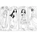 Principesse Disney 2 in 1 maxi puzzle 2x60 pezzi e album da colorare 50x35 cm - Lisciani