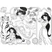 Principesse Disney 2 in 1 maxi puzzle da 4x48 pezzi e libro da colorare 35x25cm - Lisciani