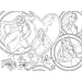 Principesse Disney 2 in 1 maxi puzzle da 4x48 pezzi e libro da colorare 35x25cm - Lisciani
