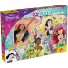 Principesse Disney 2 in 1 puzzle da 24 pezzi e album da colorare 35x25cm - Lisciani