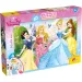 Principesse Disney 2 in 1 puzzle da 60 pezzi e libro da colorare 50x35cm - Lisciani