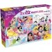 Principesse Disney 2 in 1 puzzle maxi da 2x24 pezzi e album da colorare - Lisciani