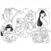 Principesse Disney 2 in 1 puzzle maxi da 2x24 pezzi e album da colorare - Lisciani