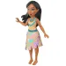 Principesse Disney: Mini bambola principessa Pocahontas con gonna brillante - Mattel
