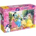 Principesse Disney puzzle 2 in 1 da 108 pezzi e libro da colorare 70x50 cm - Lisciani