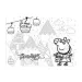 Puzzle 2 in 1 da colorare di Peppa Pig con 48 pezzi