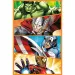 Puzzle 3x80 pezzi Avengers azione - Trefl