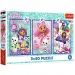Puzzle 3x80 pezzi "Gabi casa delle bambole giorni colorati" - Trefl