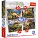 Puzzle 4 in 1 Dinosauri Interessanti - Trefl