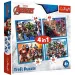 Puzzle Avengers Coraggiosi 4 in 1 da 35-48-54-70 pezzi - Trefl
