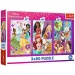 Puzzle Disney+principesse amiche 3x80 pezzi - Trefl