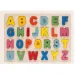 Puzzle ad incastro con lettere colorate ABC