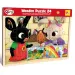 Puzzle con cornice in legno da 24 pezzi di Bing e i suoi amici - Lisciani