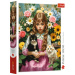 Puzzle da 1000 pezzi - Ragazza con gattini - Trefl