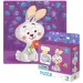 Puzzle da 16 pezzi con coniglietto e libro da colorare