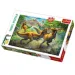 Puzzle da 160 pezzi - Tirannosauri combattenti - Trefl