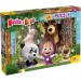 Puzzle da 24 pezzi Mascha e Orso con gli amici, 50x35 cm - Lisciani
