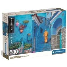 Puzzle da 500 pezzi: la via blu di Chefchaouen