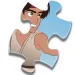 Puzzle da pavimento di Davide e Golia 48 pezzi 60x90cm