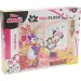 Puzzle e libro da colorare 2 in 1 Maxi Minnie Mouse, 24 pezzi, 70x50 cm - Lisciani