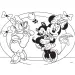 Puzzle e libro da colorare 2 in 1 Maxi Minnie Mouse, 24 pezzi, 70x50 cm - Lisciani