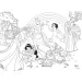 Puzzle e libro da colorare Disney Principesse 2 in 1, 24 pezzi, 50x35 cm - Lisciani